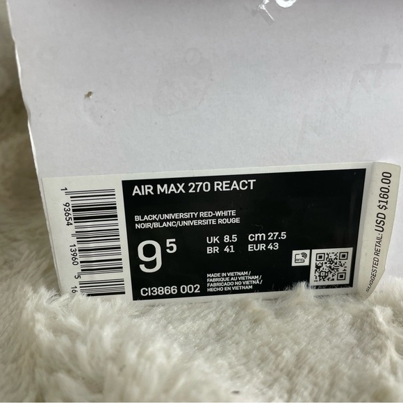 Nike Air Max 270 (GS) Running Shoes size 9.5 - Picture 7 of 8